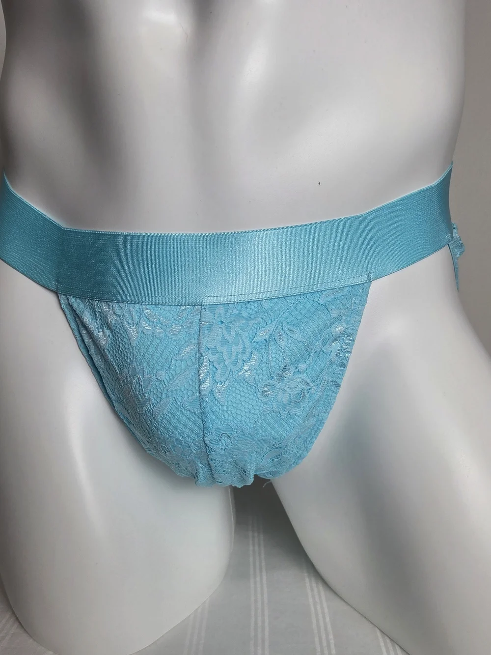 Cosabella Light Blue Lace Men's Bikini Briefs